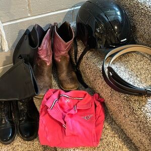 Girls English and Western Riding Lot
